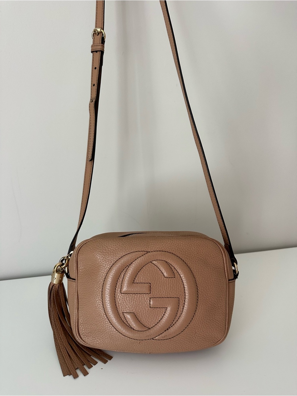 Gucci Soho Disco Crossbody Bag with Tassel